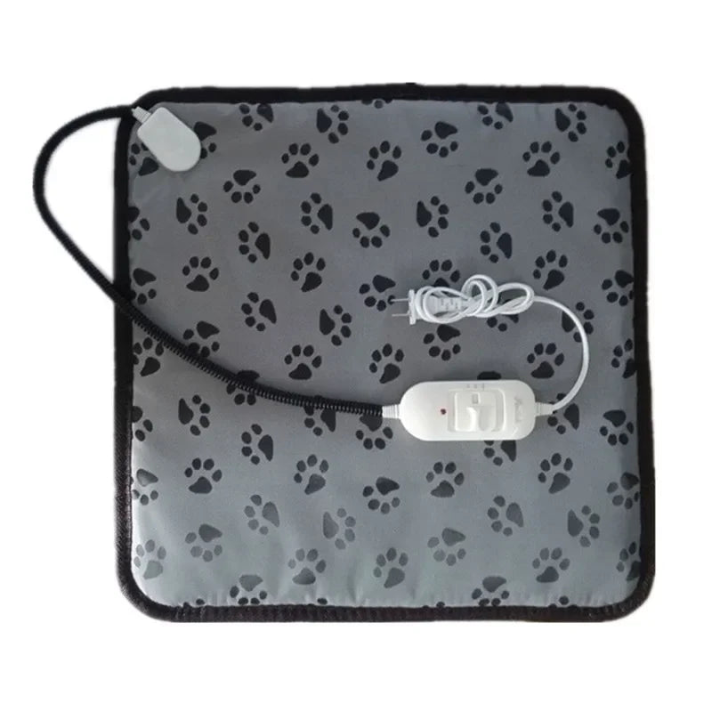 Pet Heated Mat Temperature Adjustable Dog Heating Pad Waterproof Electric Heating Pad 3,9 Gears Timer Sleeping Supplies.